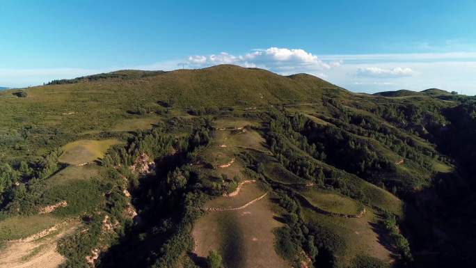 4K高清航拍山脉山川吕梁山脉