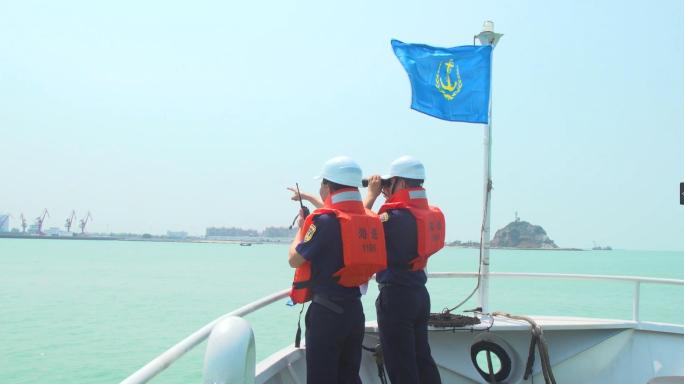 海事局水上执勤海事旗帜徽章