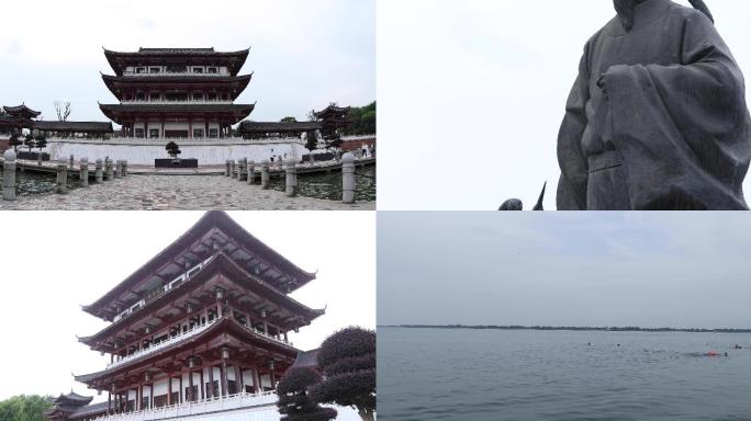 4k司马楼、刘禹锡雕像、柳叶湖畔