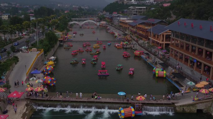 小门牙短风景区航拍夏季旅游景点航拍