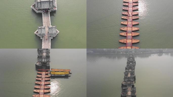 航拍潮州广济桥