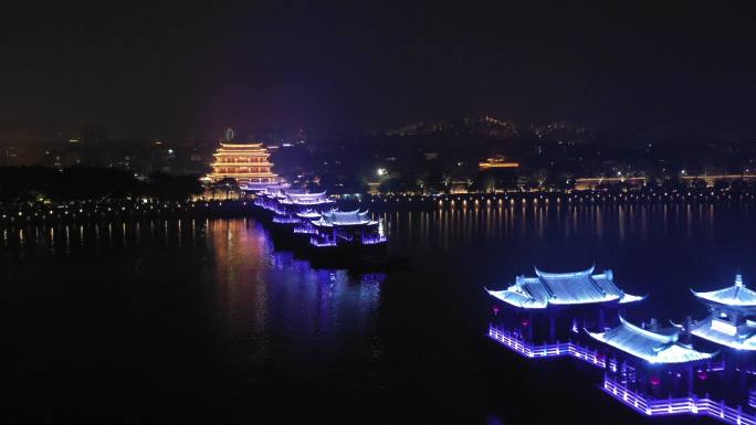 航拍潮州广济桥
