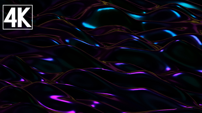 紫色暗黑合金流体流动背景素材