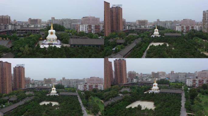 4K-log原素材-沈阳北塔寺航拍