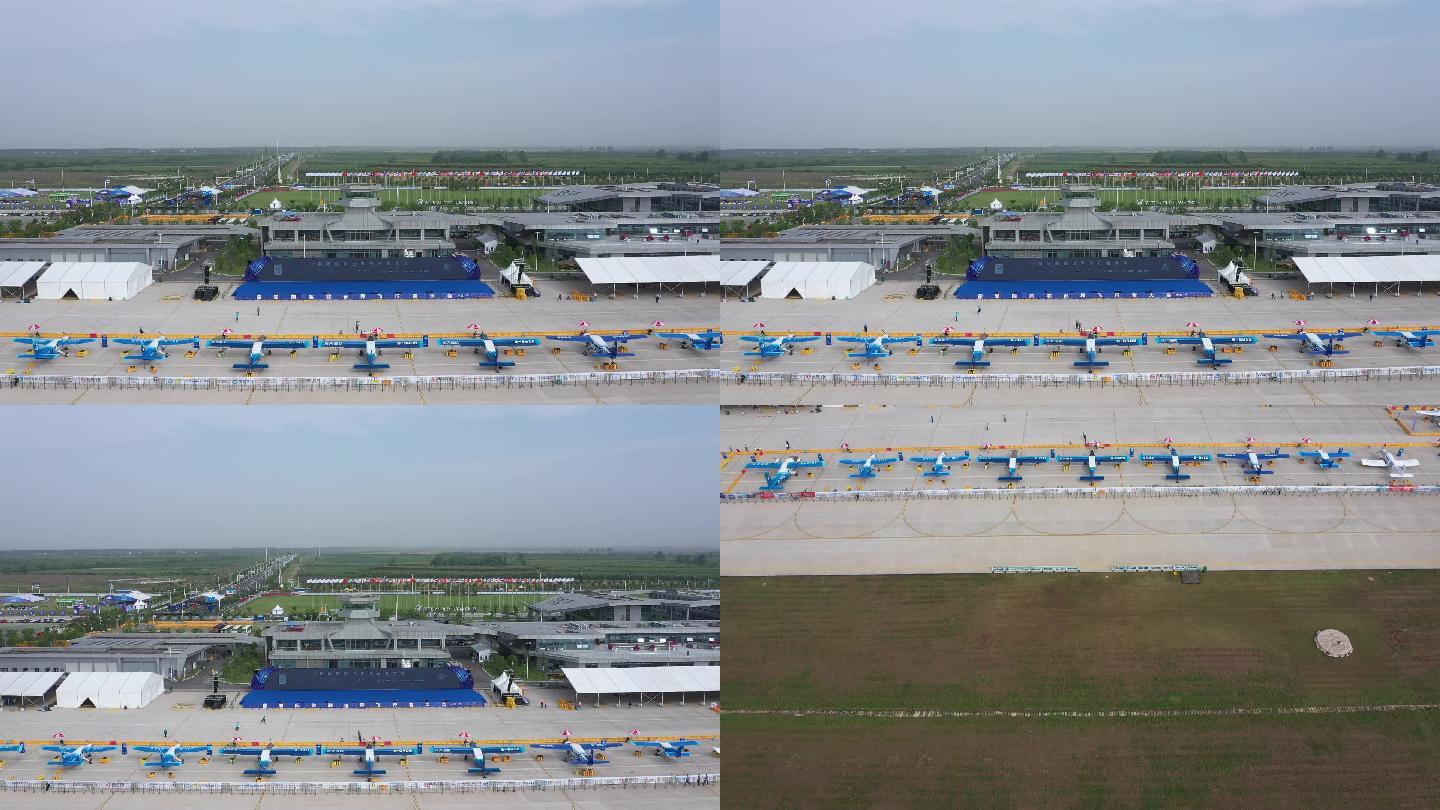 4K-log原素材-武汉汉南机场航拍