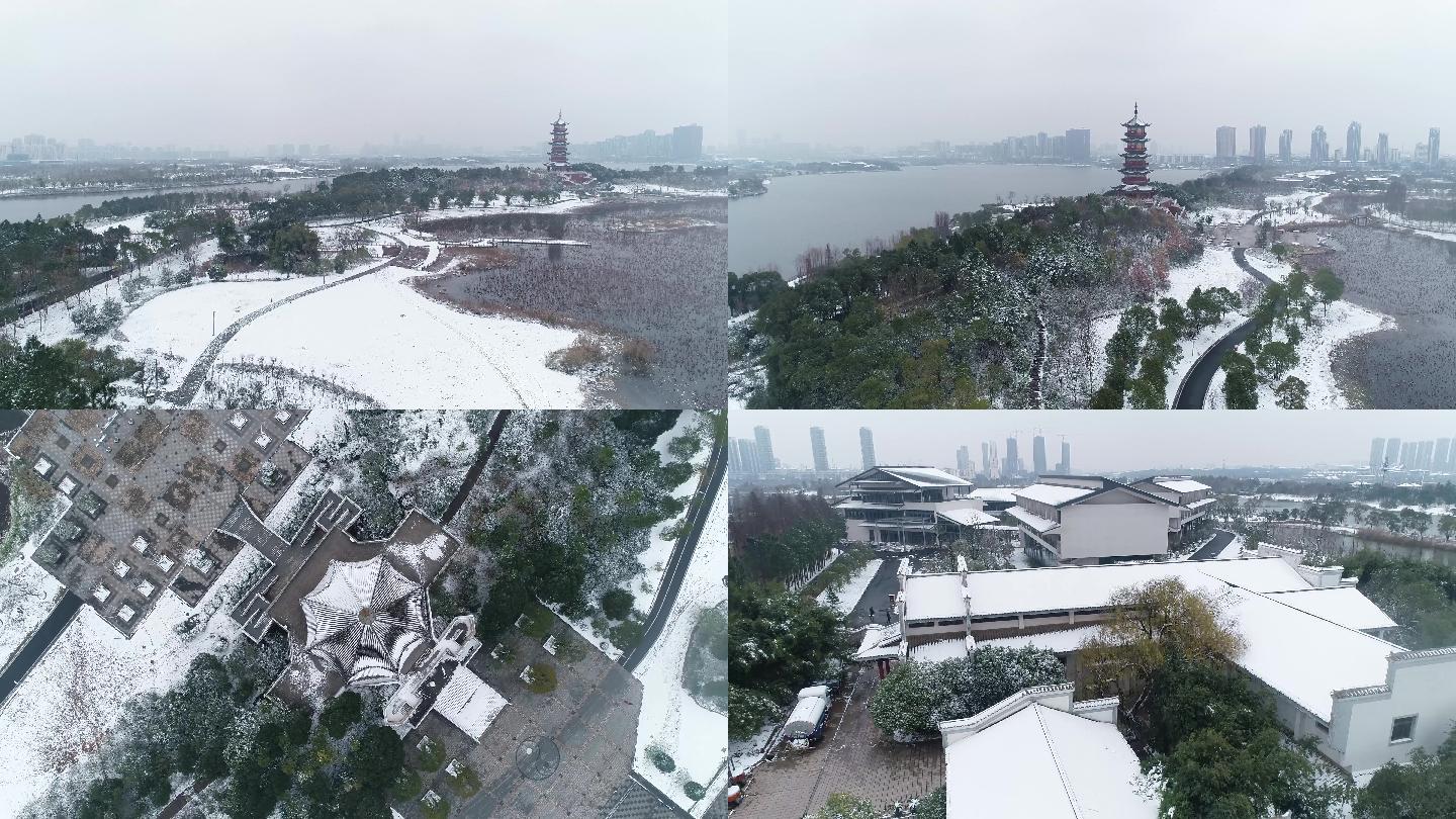 【4K视频】南昌象湖湿地公园雪景