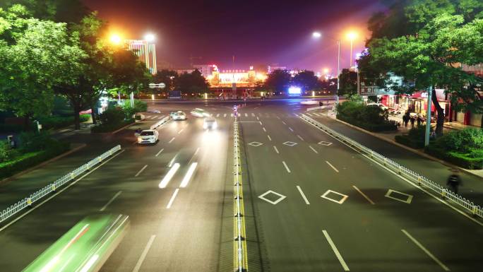 长治八一广场天桥延时夜景