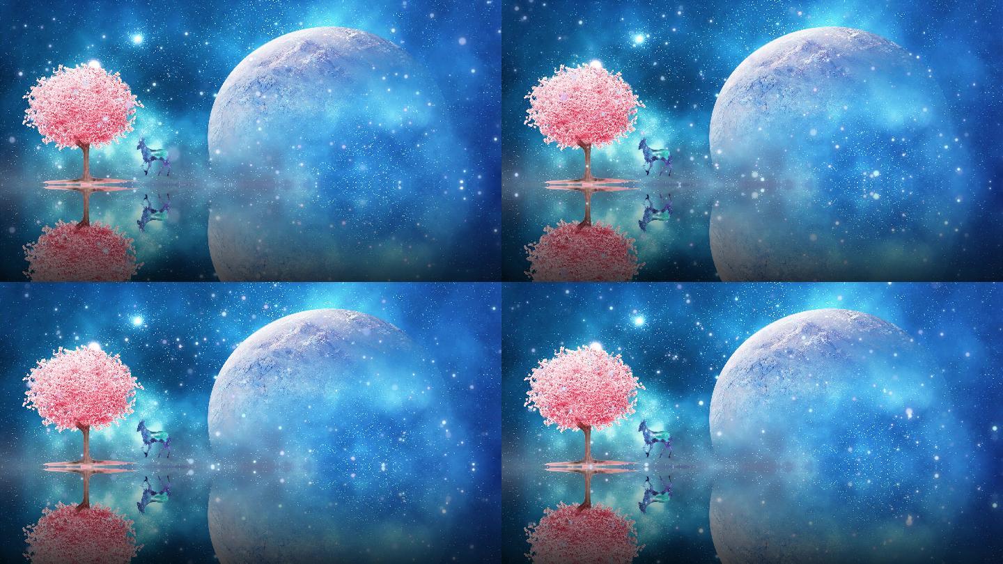 4K梦幻星空背景(附送4K输出视频)
