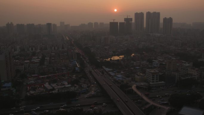 高清城市延时深圳素材大景