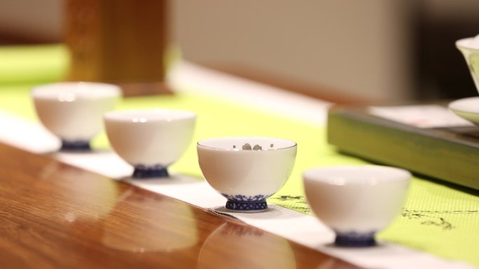 茶杯茶道茶具展示