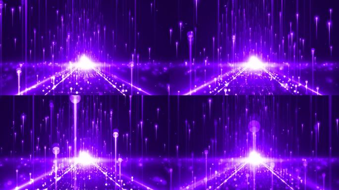 紫色粒子射线