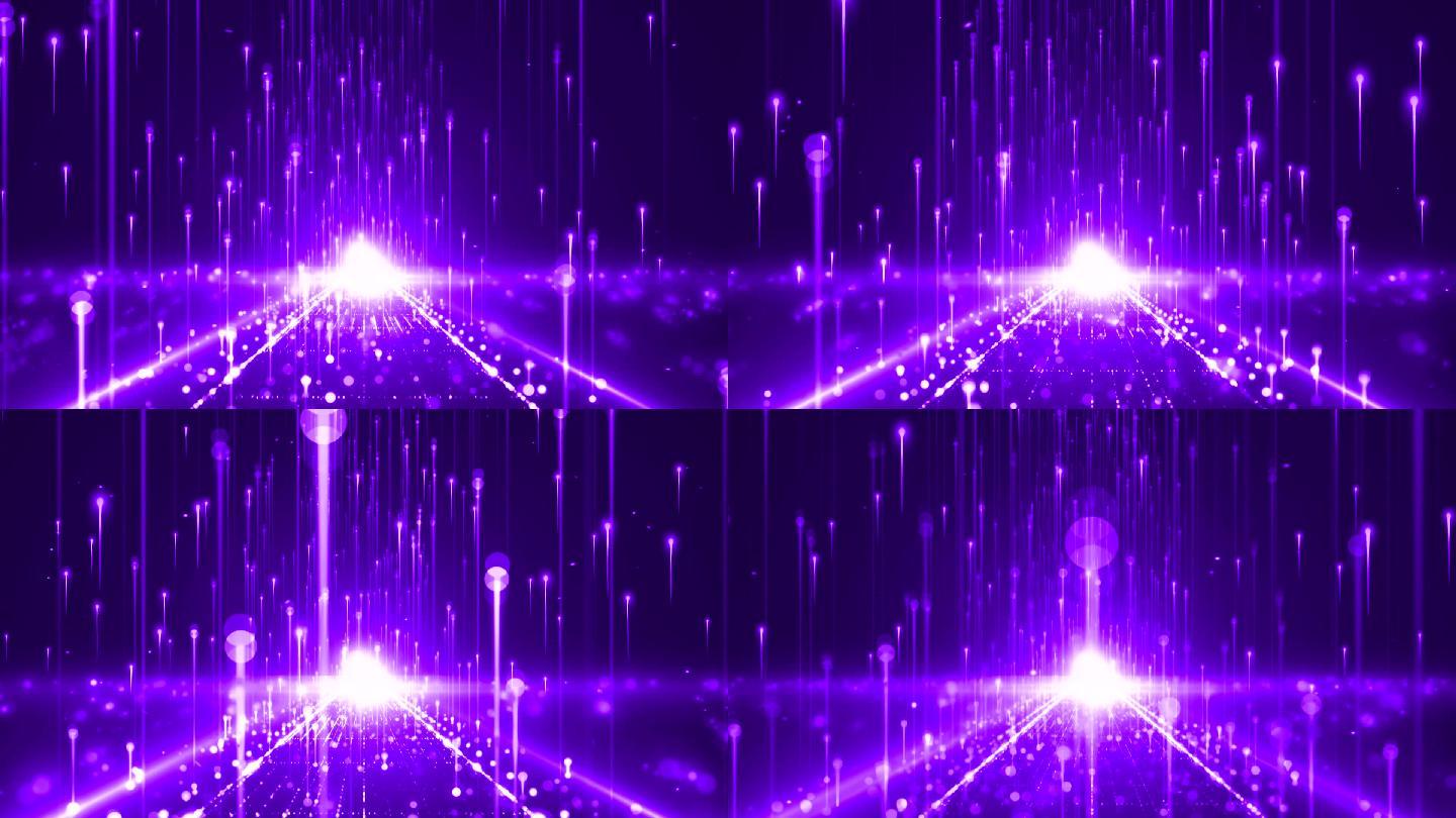 紫色粒子射线