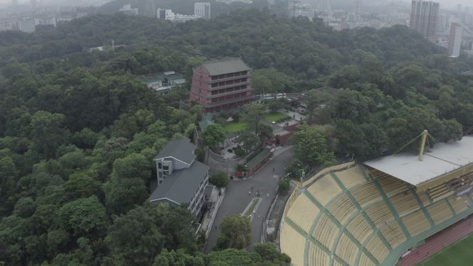 航拍越秀山镇海楼