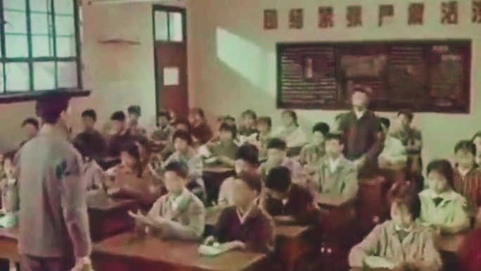 80年代 学校 开学 学生 教室 老视频