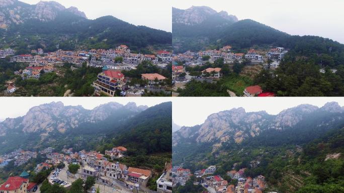 4K崂山村庄青岛崂山风景区乡村