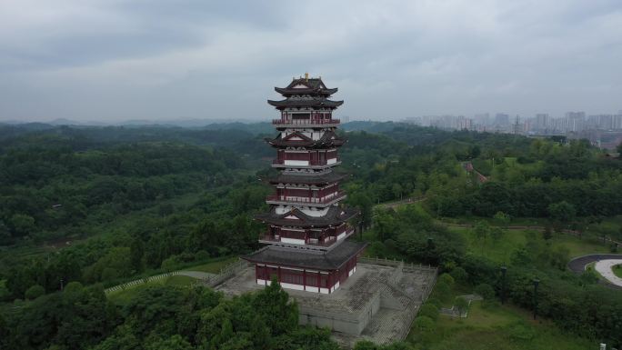 4K-log原素材-成都简阳鳌山公园