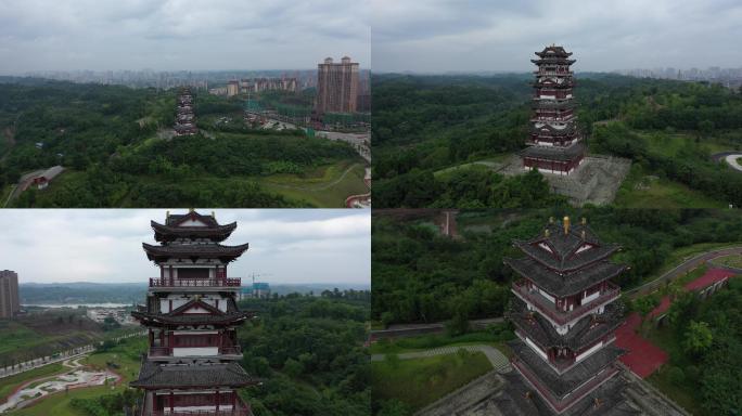 4K-log原素材-成都简阳鳌山公园