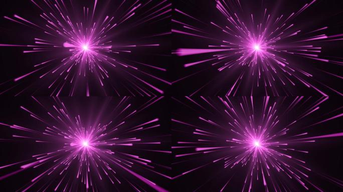 紫色粒子光线
