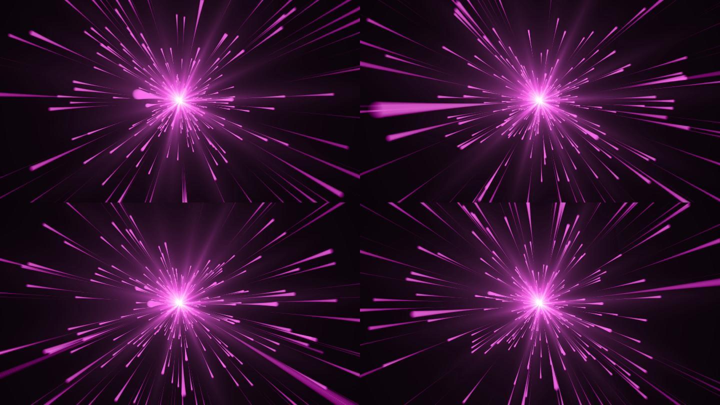 紫色粒子光线