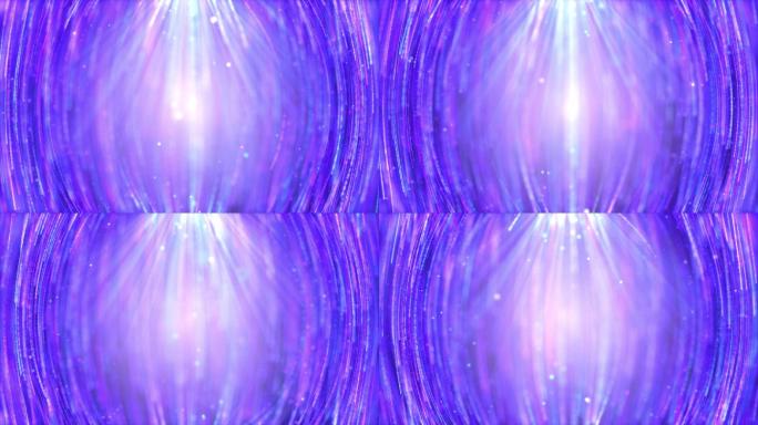 紫色梦幻唯美粒子光线条纹婚礼舞台背景视频