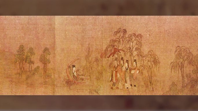 东晋顾恺之传世名画《洛神赋图》