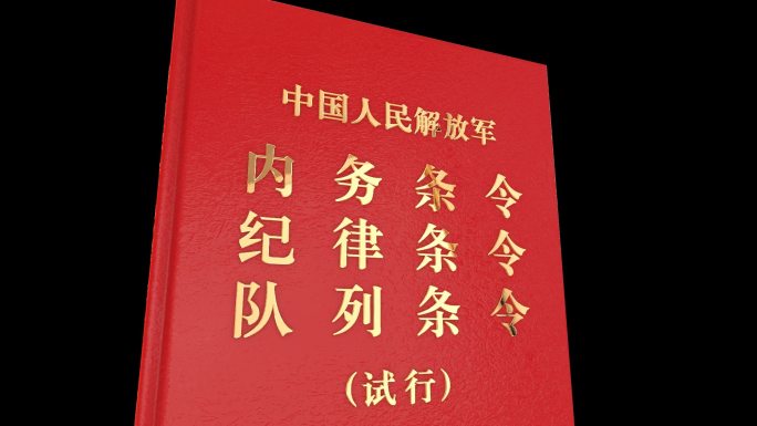 解放军内务条令纪律条令队列条令（带通道）