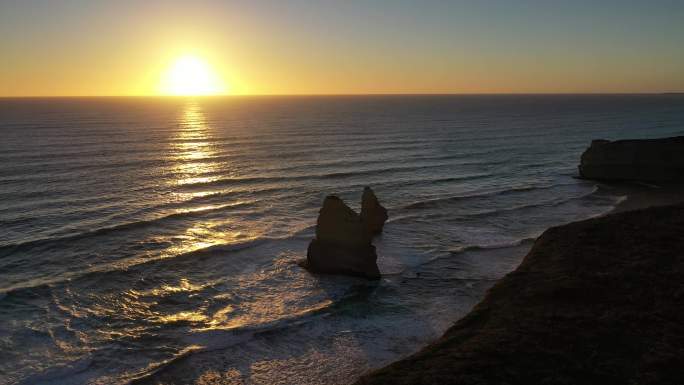 高清正版澳大利亚大洋路蔚蓝十二门徒海岸线