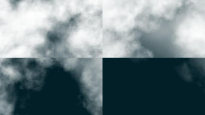 穿越云层云雾(alpha透明）