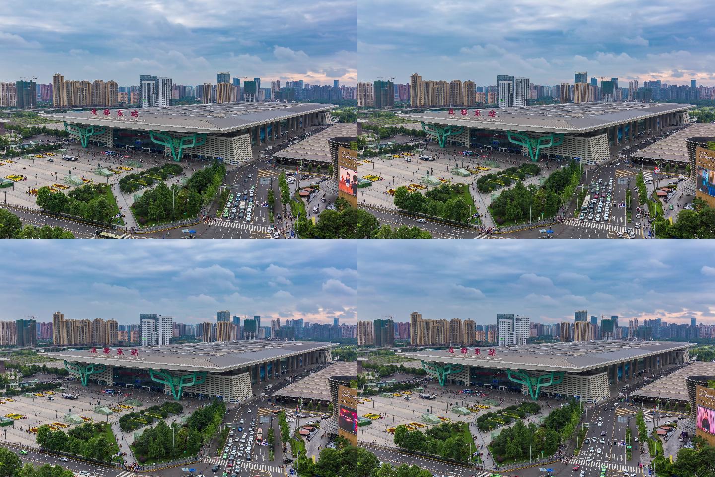 成都东站延时摄影视频5k素材