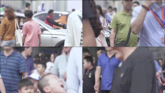 都市街头人来人往