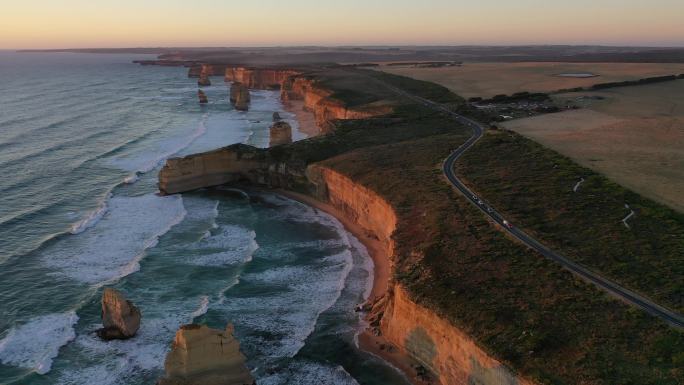 高清正版澳大利亚大洋路十二门徒海岸线