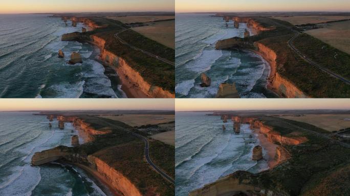 高清正版澳大利亚大洋路十二门徒海岸线