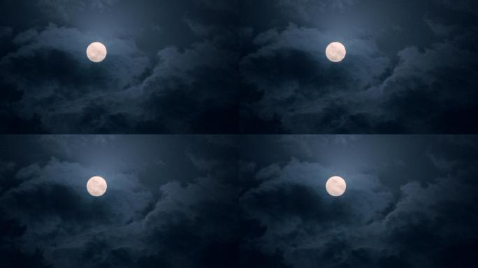 夜景月亮