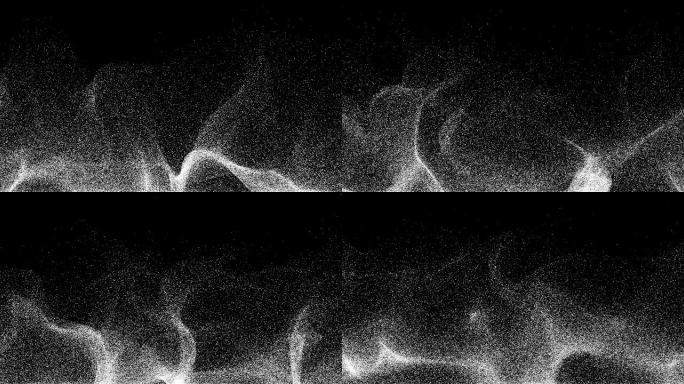 4K黑白粒子飞舞