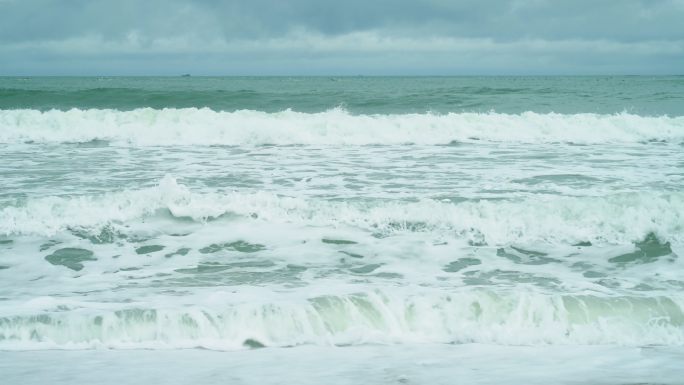 4K海浪-大海-浪花升格慢镜头-航拍大海