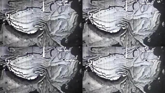 1932年清朝地图视频【外国版】