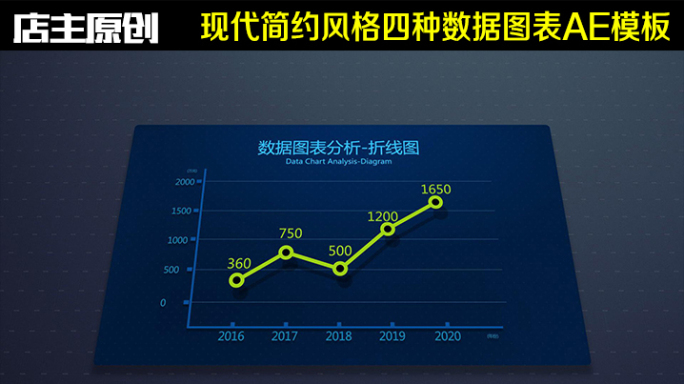 4种数据图表AE模板