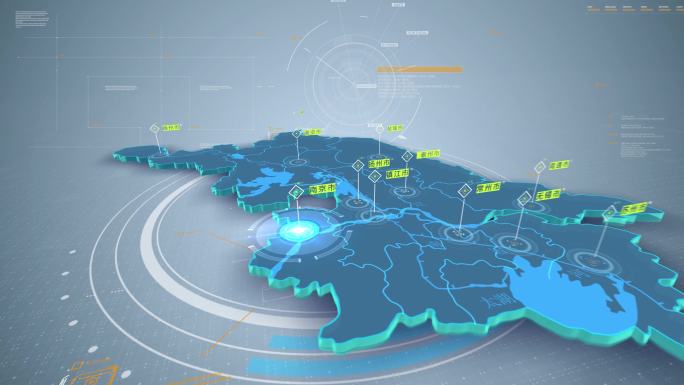 4K江苏省地图包装-1（视频）
