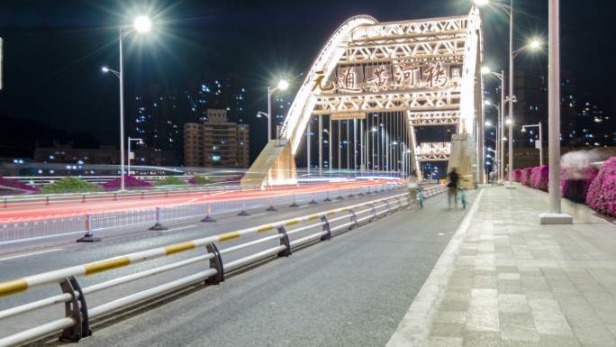 兰州元通大桥夜景延时摄影