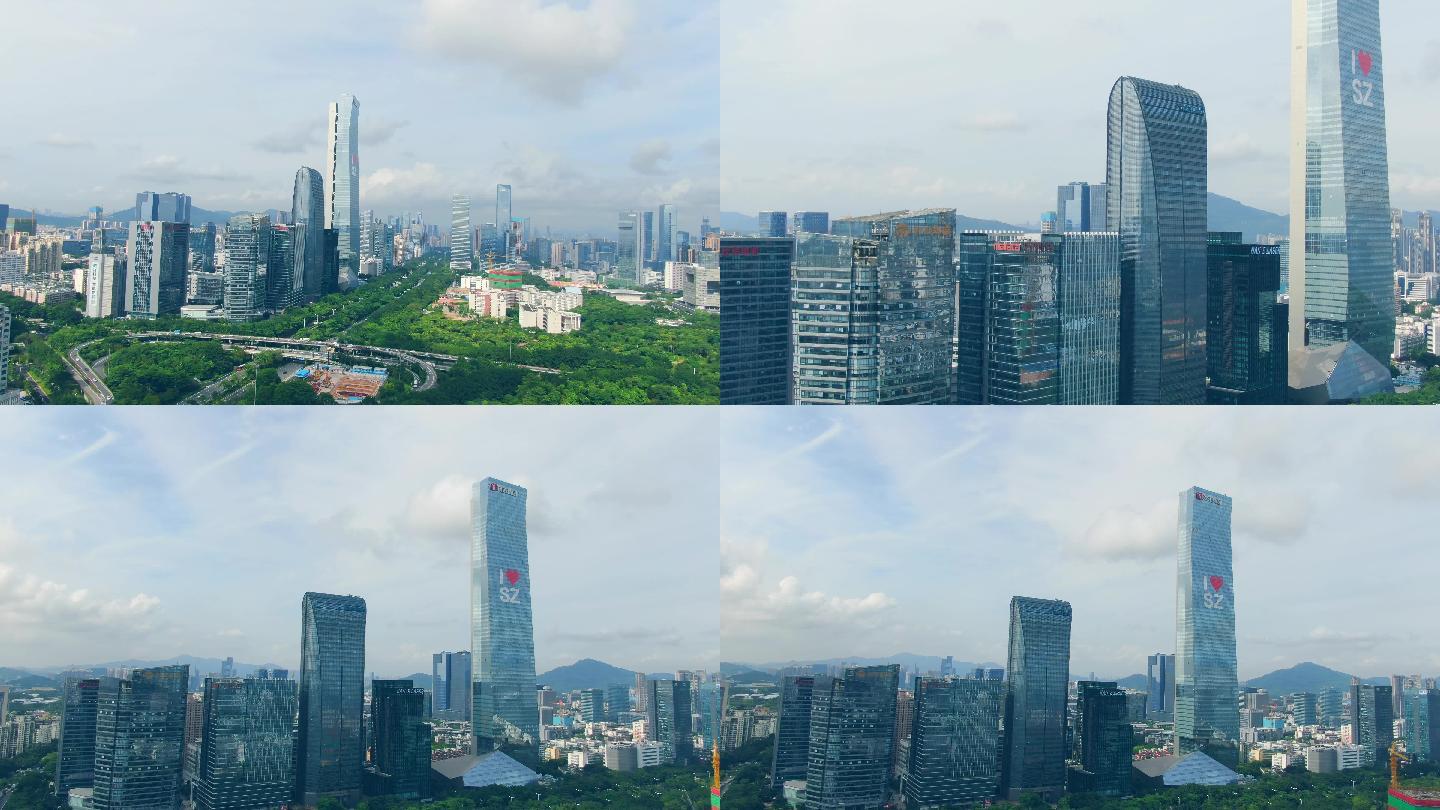 城市高楼汉京国际腾讯大厦-4K