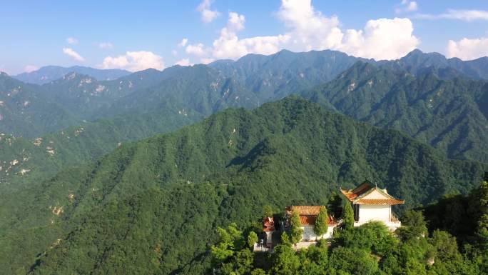 航拍南五台山景区