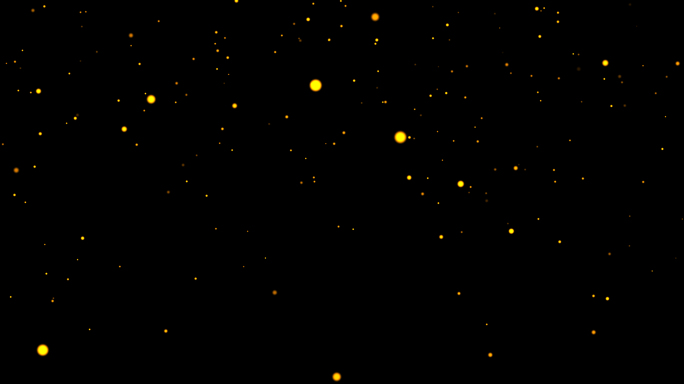 4K金色粒子萤火虫