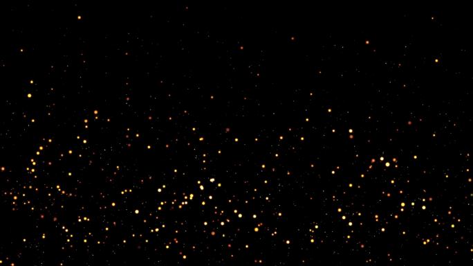 4K金色粒子光斑上升背景-大粒子