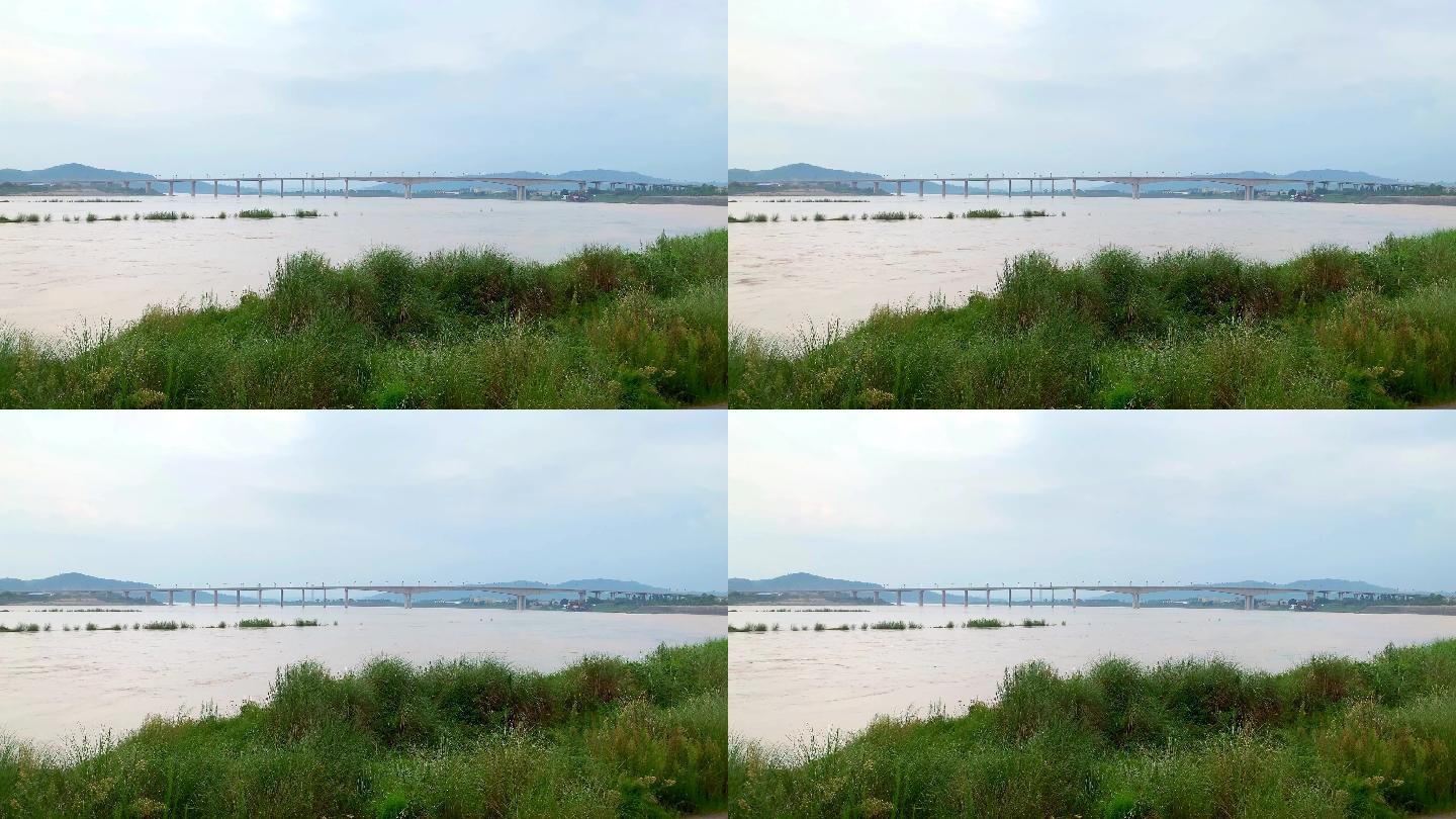 岷江上的桥延时拍摄4K