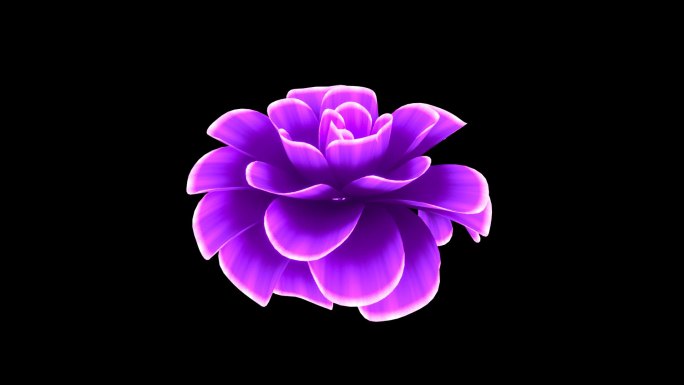 透明通道紫花盛开