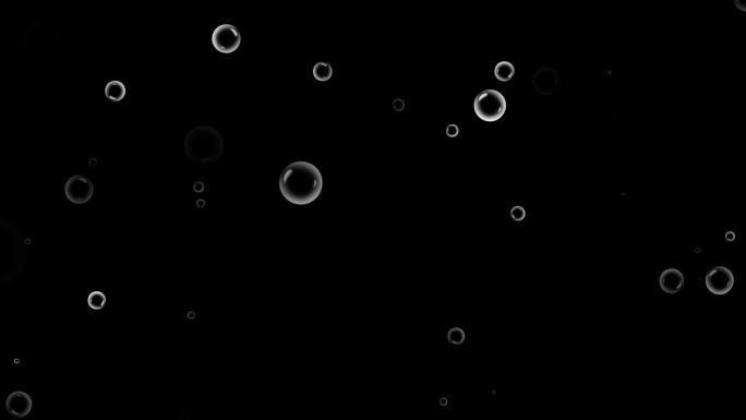 无缝循环泡泡飘落-alpha透明通道