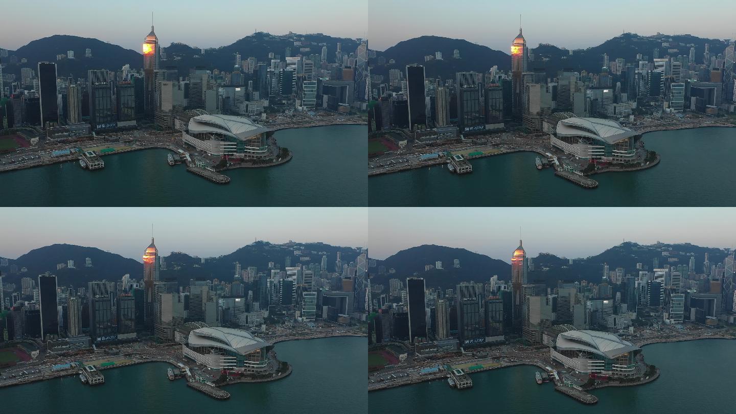 香港码头航拍