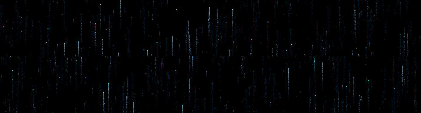 4K唯美蓝色粒子光线流星雨（带透明通道）
