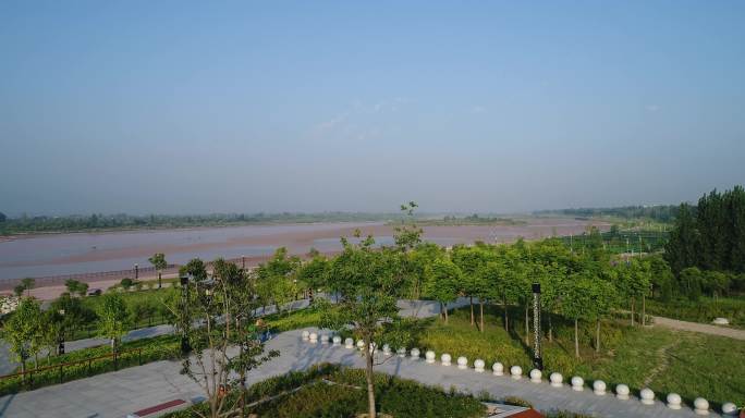 杨凌渭河湿地生态公园4K航拍