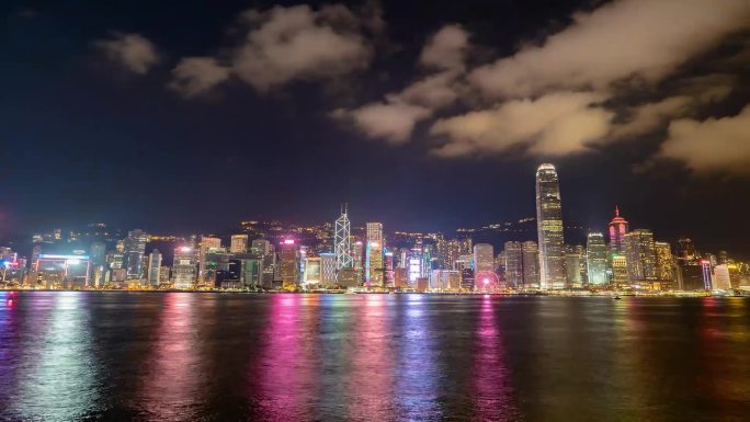 香港维多利亚港日夜景天星码头怪兽大厦延时